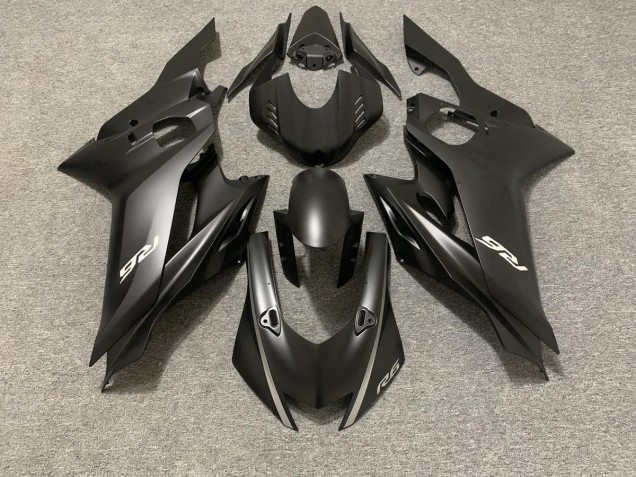Matt Schwarz 2017-2021 Yamaha R6 Motorrad Verkleidung Matt Schwarz 2017-2021 Yamaha R6 Motorrad Verkleidung