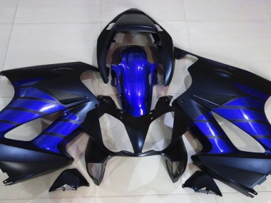 Matt Schwarz & Blau 2002-2012 Honda VFR800 Motorrad Verkleidung