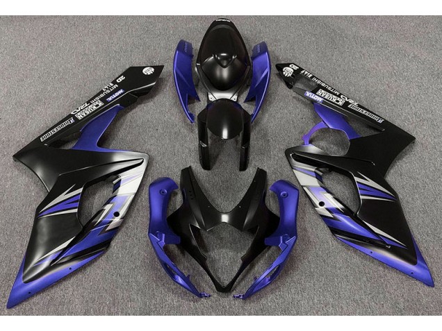 Matt Schwarz & Blau 2005-2006 Suzuki GSXR 1000 Motorrad Verkleidung Matt Schwarz & Blau 2005-2006 Suzuki GSXR 1000 Motorrad Verkleidung