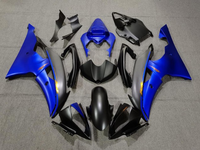Matt Schwarz & Blau 2008-2016 Yamaha R6 Motorrad Verkleidung Matt Schwarz & Blau 2008-2016 Yamaha R6 Motorrad Verkleidung