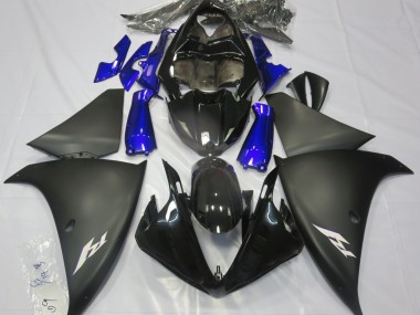 Matt Schwarz & Blau 2009-2011 Yamaha R1 Motorrad Verkleidung