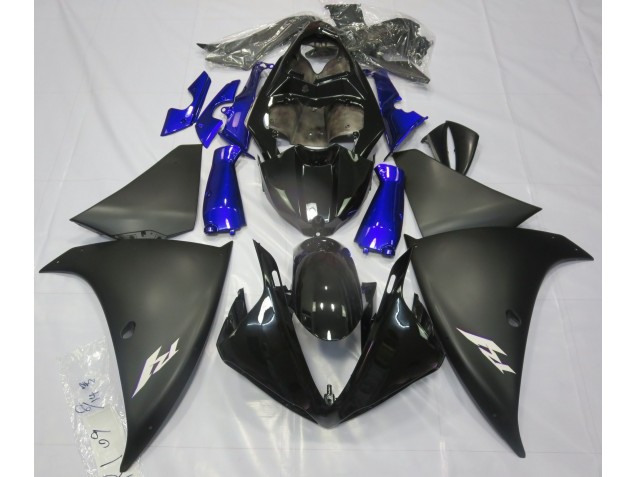 Matt Schwarz & Blau 2009-2011 Yamaha R1 Motorrad Verkleidung Matt Schwarz & Blau 2009-2011 Yamaha R1 Motorrad Verkleidung