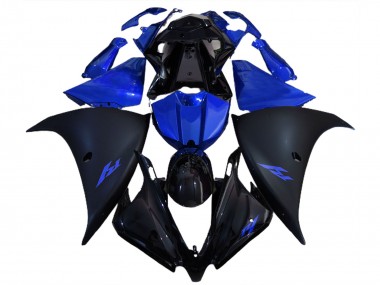Matt Schwarz & Blau 2012-2014 Yamaha R1 Motorrad Verkleidung