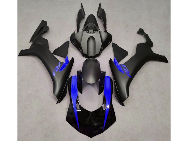 Matt Schwarz & Blau 2015-2019 Yamaha R1 Motorrad Verkleidung Matt Schwarz & Blau 2015-2019 Yamaha R1 Motorrad Verkleidung