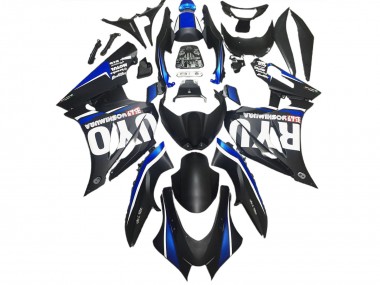 Matt Schwarz & Blau 2017-2023 Suzuki GSXR 1000 Motorrad Verkleidung