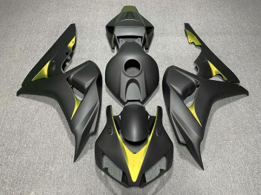 Matt Schwarz & Gelb 2006-2007 Honda CBR1000RR Motorrad Verkleidung