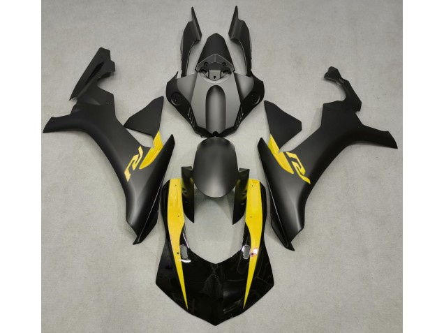 Matt Schwarz & Gelb 2015-2019 Yamaha R1 Motorrad Verkleidung Matt Schwarz & Gelb 2015-2019 Yamaha R1 Motorrad Verkleidung