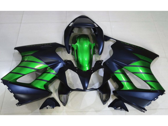 Matt Schwarz & Grün 2002-2012 Honda VFR800 Motorrad Verkleidung Matt Schwarz & Grün 2002-2012 Honda VFR800 Motorrad Verkleidung