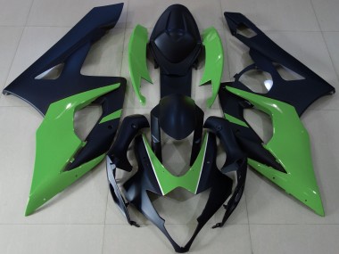 Matt Schwarz & Grün 2005-2006 Suzuki GSXR 1000 Motorrad Verkleidung