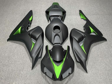 Matt Schwarz & Grün 2006-2007 Honda CBR1000RR Motorrad Verkleidung