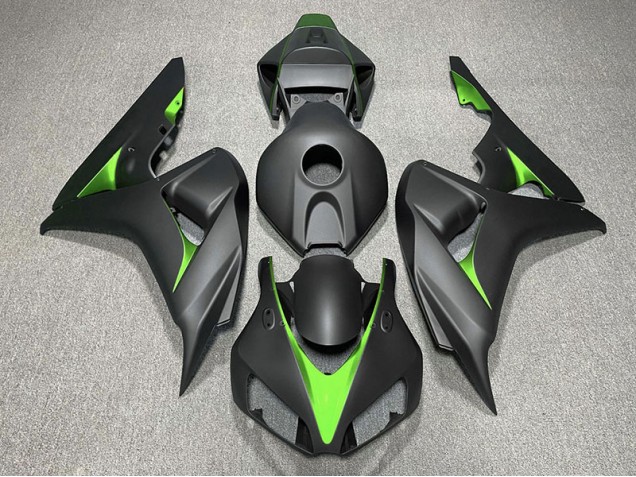 Matt Schwarz & Grün 2006-2007 Honda CBR1000RR Motorrad Verkleidung Matt Schwarz & Grün 2006-2007 Honda CBR1000RR Motorrad Verkleidung