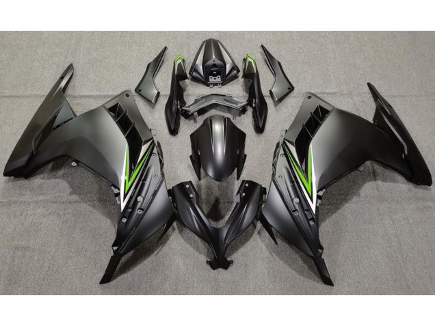 Matt Schwarz & Grün 2013-2018 Kawasaki Ninja 300 Motorrad Verkleidung Matt Schwarz & Grün 2013-2018 Kawasaki Ninja 300 Motorrad Verkleidung