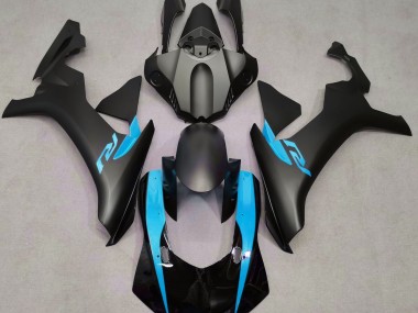 Matt Schwarz & Hellblau 2015-2019 Yamaha R1 Motorrad Verkleidung