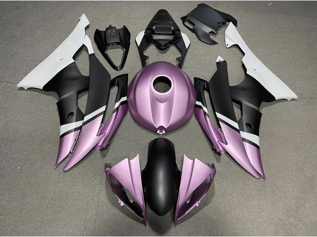 Matt Schwarz & Hellviolett 2008-2016 Yamaha R6 Motorrad Verkleidung Matt Schwarz & Hellviolett 2008-2016 Yamaha R6 Motorrad Verkleidung