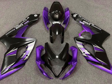 Matt Schwarz & Lila 2005-2006 Suzuki GSXR 1000 Motorrad Verkleidung