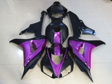 Matt Schwarz Lila 2006-2007 Honda CBR1000RR Motorrad Verkleidung