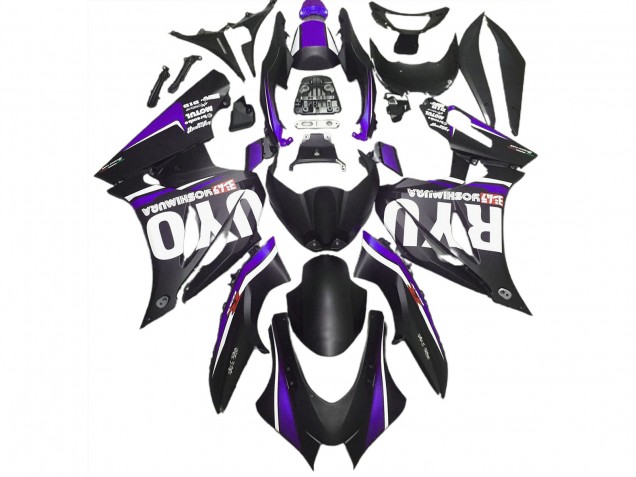 Matt Schwarz & Lila 2017-2023 Suzuki GSXR 1000 Motorrad Verkleidung Matt Schwarz & Lila 2017-2023 Suzuki GSXR 1000 Motorrad Verkleidung