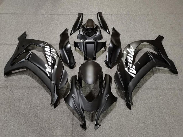 Matt Schwarz Mit Weiß 2016-2019 Kawasaki ZX10R Motorrad Verkleidung Matt Schwarz Mit Weiß 2016-2019 Kawasaki ZX10R Motorrad Verkleidung