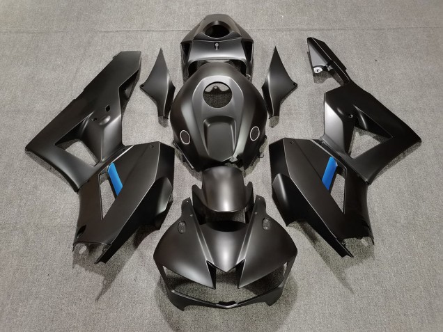 Matt Schwarz Mit Blau 2013-2023 Honda CBR600RR Motorrad Verkleidung Matt Schwarz Mit Blau 2013-2023 Honda CBR600RR Motorrad Verkleidung
