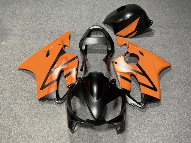 Matt Schwarz & Orange 2001-2003 Honda CBR600 F4i Motorrad Verkleidung Matt Schwarz & Orange 2001-2003 Honda CBR600 F4i Motorrad Verkleidung