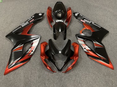 Matt Schwarz & Orange 2005-2006 Suzuki GSXR 1000 Motorrad Verkleidung