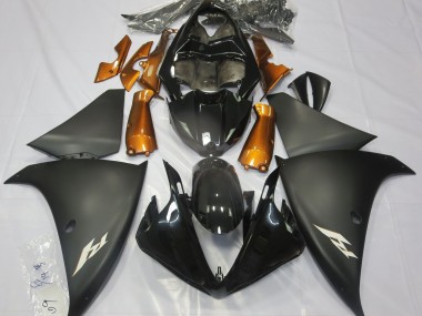 Matt Schwarz & Orange 2009-2011 Yamaha R1 Motorrad Verkleidung
