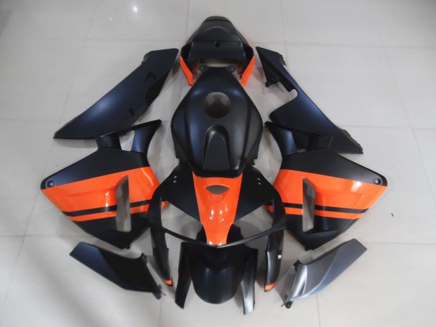 Matt Schwarz & Orange Glänzend 2005-2006 Honda CBR600RR Motorrad Verkleidung Matt Schwarz & Orange Glänzend 2005-2006 Honda CBR600RR Motorrad Verkleidung