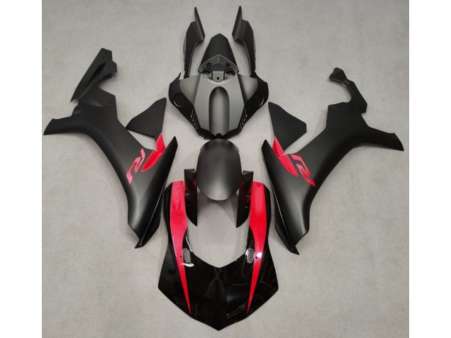 Matt Schwarz & Perlrot 2015-2019 Yamaha R1 Motorrad Verkleidung Matt Schwarz & Perlrot 2015-2019 Yamaha R1 Motorrad Verkleidung