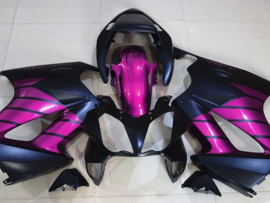Matt Schwarz & Pink 2002-2012 Honda VFR800 Motorrad Verkleidung