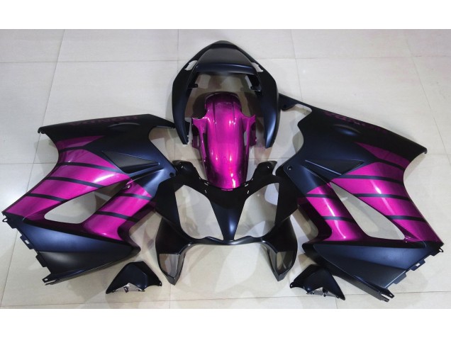 Matt Schwarz & Pink 2002-2012 Honda VFR800 Motorrad Verkleidung Matt Schwarz & Pink 2002-2012 Honda VFR800 Motorrad Verkleidung