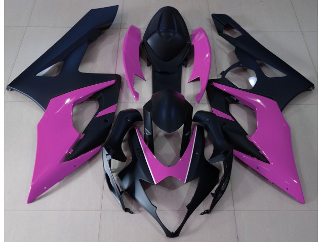Matt Schwarz & Pink 2005-2006 Suzuki GSXR 1000 Motorrad Verkleidung
