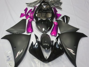 Matt Schwarz & Pink 2009-2011 Yamaha R1 Motorrad Verkleidung