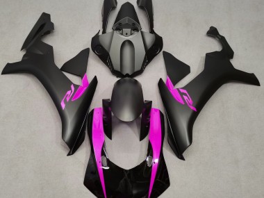 Matt Schwarz & Pink 2015-2019 Yamaha R1 Motorrad Verkleidung