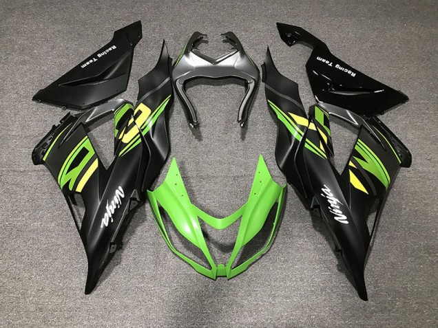 Matt Schwarz & Rennen 2013-2018 Kawasaki ZX6R Motorrad Verkleidung Matt Schwarz & Rennen 2013-2018 Kawasaki ZX6R Motorrad Verkleidung