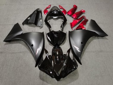 Matt Schwarz & Rot 2009-2011 Yamaha R1 Motorrad Verkleidung