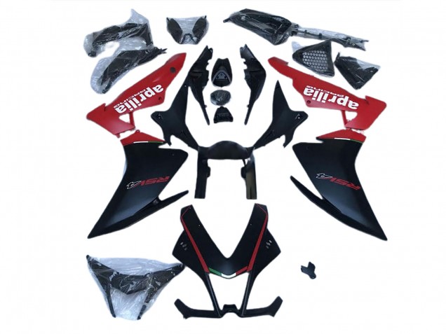Matt Schwarz & Rot 2010-2015 Aprilia RSV4 1000 Motorrad Verkleidung Matt Schwarz & Rot 2010-2015 Aprilia RSV4 1000 Motorrad Verkleidung