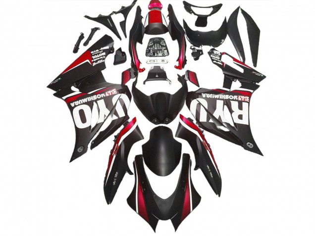 Matt Schwarz & Rot 2017-2023 Suzuki GSXR 1000 Motorrad Verkleidung Matt Schwarz & Rot 2017-2023 Suzuki GSXR 1000 Motorrad Verkleidung