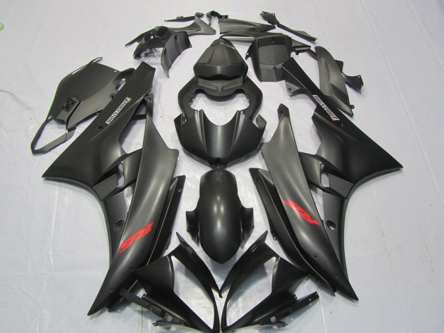 Matt Schwarz-Rot Aufkleber 2006-2007 Yamaha R6 Motorrad Verkleidung Matt Schwarz-Rot Aufkleber 2006-2007 Yamaha R6 Motorrad Verkleidung