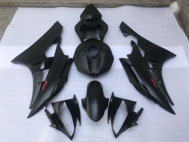 Matt Schwarz Schlicht 2006-2007 Yamaha R6 Motorrad Verkleidung