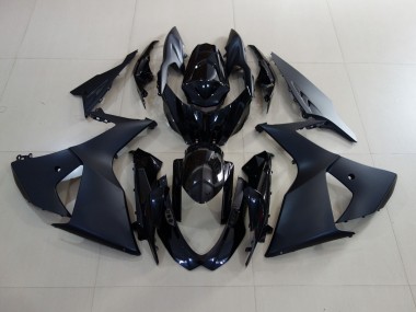 Matt Schwarz & Schwarz Glänzend 2009-2016 Suzuki GSXR 1000 Motorrad Verkleidung