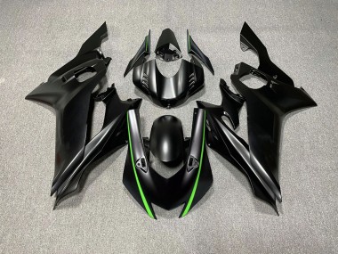 Matt Schwarze & Grüne Akzente 2017-2021 Yamaha R6 Motorrad Verkleidung