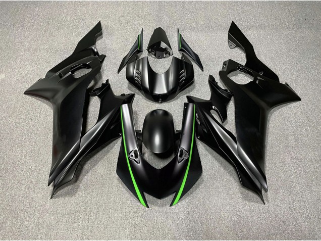 Matt Schwarze & Grüne Akzente 2017-2021 Yamaha R6 Motorrad Verkleidung Matt Schwarze & Grüne Akzente 2017-2021 Yamaha R6 Motorrad Verkleidung
