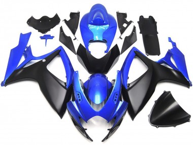 Matt Schwarzer & Blauer Custom-Stil OEM 2006-2007 Suzuki GSXR 600-750 Motorrad Verkleidung