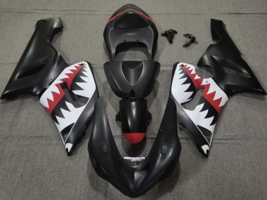 Matt Schwarzer Hai 2005-2006 Kawasaki ZX6R Motorrad Verkleidung