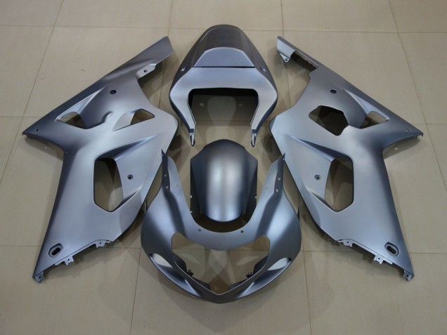 Matt Silber 2001-2003 Suzuki GSXR 600-750 Motorrad Verkleidung Matt Silber 2001-2003 Suzuki GSXR 600-750 Motorrad Verkleidung