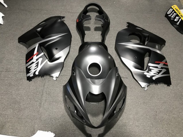 Matt Silber / Schwarz 1997-2007 Suzuki GSXR 1300 Motorrad Verkleidung Matt Silber / Schwarz 1997-2007 Suzuki GSXR 1300 Motorrad Verkleidung