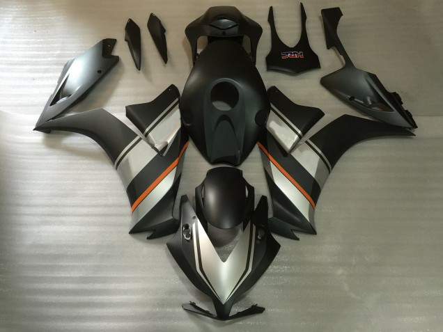 Matt Silber & Schwarz 2012-2016 Honda CBR1000RR Motorrad Verkleidung Matt Silber & Schwarz 2012-2016 Honda CBR1000RR Motorrad Verkleidung