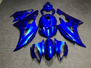 Metallic Blau Schlicht 2006-2007 Yamaha R6 Motorrad Verkleidung