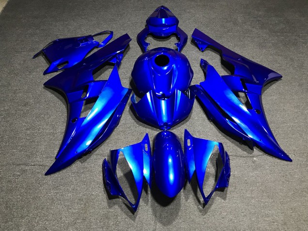 Metallic Blau Schlicht 2006-2007 Yamaha R6 Motorrad Verkleidung Metallic Blau Schlicht 2006-2007 Yamaha R6 Motorrad Verkleidung