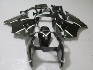 Metallic Grau & Schwarz 2000-2002 Kawasaki ZX6R Motorrad Verkleidung
